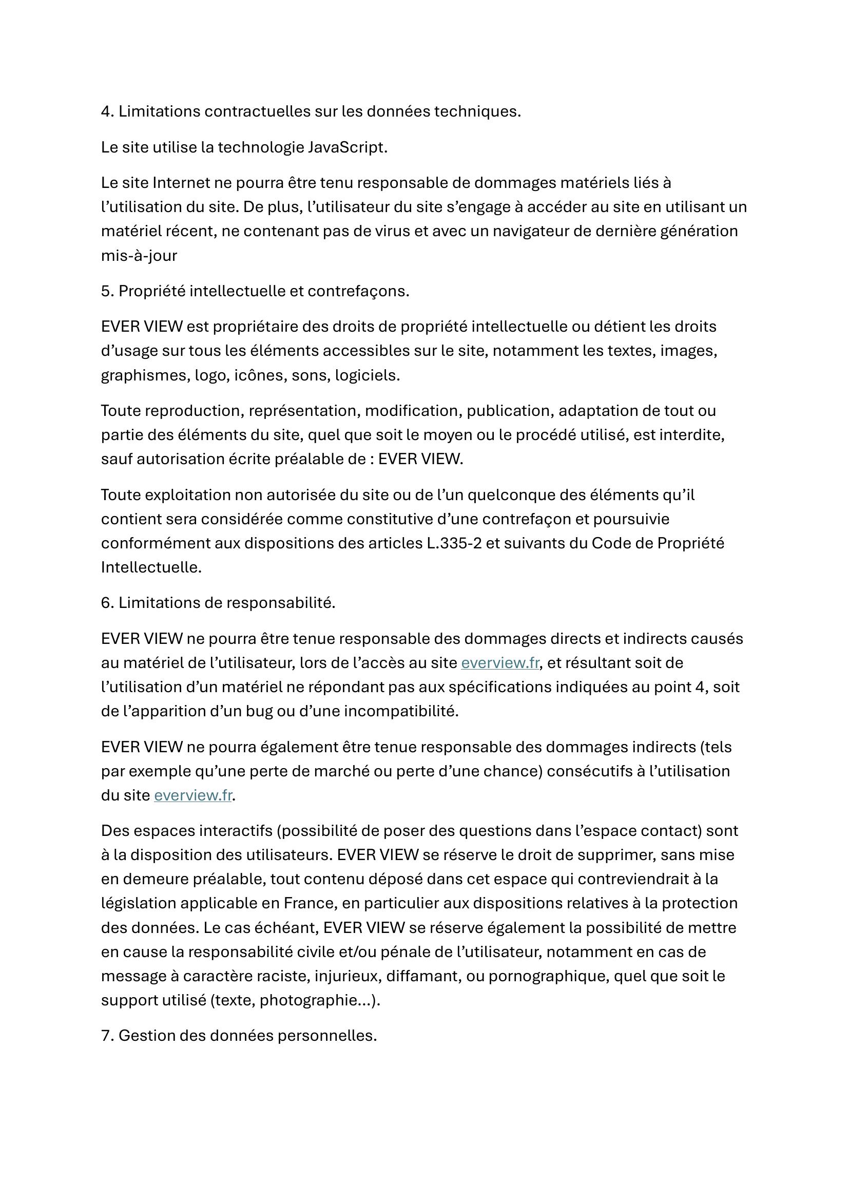 Mentions Legales page 2